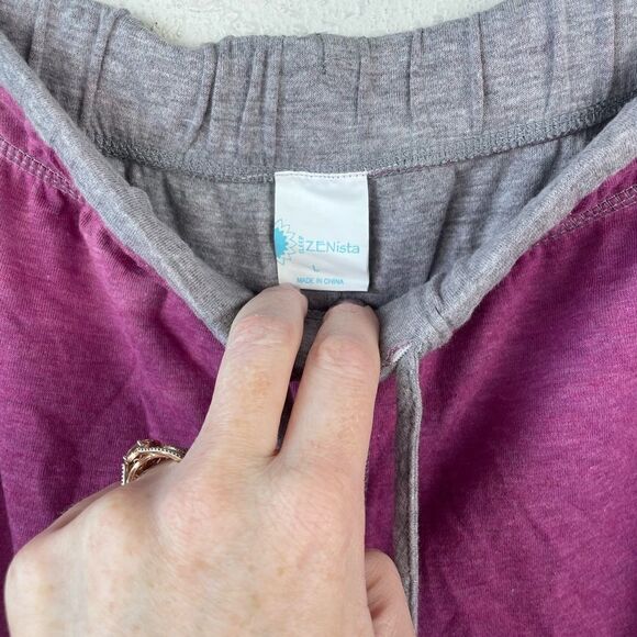 NWT ZENista Womens Reversible Pajama Pants Size L - Picture 4 of 10